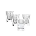 Schott Zwiesel Schnapsglas Fave (4er-Set), modernes Glas für Liquöre und Schnaps mit Rillen-Relieff und Cut Outs, spülmaschinenfeste Kristallgläser (Art.-Nr. 124302), Kristall