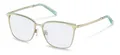 Rodenstock R7123 B light gold, turquoise 56/16/140 Damen Brillen