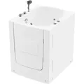 Seniorenbadewanne Vital L (sitzend) 100 x 90 x 115 cm, Rechtsanschlag - Weiß