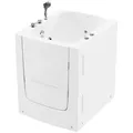 Home Deluxe Seniorenbadewanne, Weiß, Kunststoff, 85x100x95 cm, Badezimmer, Baden & Duschen, Badewannen