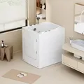 Home Deluxe - Seniorenbadewanne Sitzend Mit Whirlpoolfunktion Vital L - 85 X 95 Cm Seitenauslage: Links Seniorenbadewanne Vital L (sitzend)
