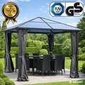 BRAST Pavillon Aluminium 3x3m 3x4m 3,6x4,8m Garten Pavilon Pavillion Festzelt