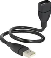 DELOCK USB Verl.A -> A St/Bu 0.35m ShapeCable sw