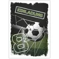 LIMONIA Einladungskarten Fußball zum 8. Kindergeburtstag Jungen Einladungen Karten Fussball, Einladungskarten zum achten Geburtstag mit Fußball Motiv