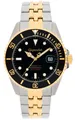 Gigandet Herren Taucher Automatikuhr Edelstahl Datum Schwarz Gold-Silber G2-016