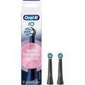 Oral-B Aufsteckbürsten iO Sanfte Reinigung, schwarz, 2 Stück