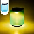 Marrakesch Solarlaternen Solarlampen für außen mit Henkel aus Glas 33cm Groß | Vintage Deko Outdoor Solar LED Laterne Wetterfest Erlin Blau IP65 Wasserdicht als Gartendeko im Garten