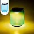 Moderne Glas Solarlaterne Laterne Lampe Balkon Garten Deko Modern Erlin Blau