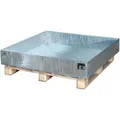 BAUER Auffangwanne 2027, aus verzinktem Stahl, 120 x 120cm, 230 Liter
