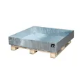 Auffangwanne Ölauffangwanne Stahl ohne Gitterrost 1200x1200x185mm 230 L Verzinkt