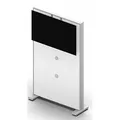 Quadrifoglio Trennwand Box Screen, weiß 101,5 x 178,5 cm, 1 St.