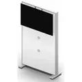 Quadrifoglio Trennwand Box Screen weiß 101,5 x 178,5 cm
