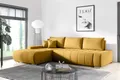 MEBLITO Ecksofa Eckcouch Bonari L Form Sofa mit Schlaffunktion Bettkästen Couch Sofagarnitur Links Monolith 48