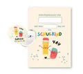 suebidou Button Set Schulkind Ausweis mit Abzeichen Anstecker zur Einschulung