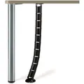 SOTECH Schreibtisch Kabelkanal Eckig 62 x 25 mm Schwarz