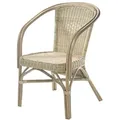Kobolo Rattansessel VALENCIA Korbsessel Korbstuhl mit Armlehne - Natur braun Stuhl Stühle Armlehnenstuhl Rückenlehne Esszimmerstühle Sessel Wohn... - Braun