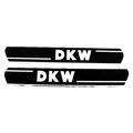 DKW Mofa/Moped für: Tank Aufkleber Satz 330mmx40mm Schwarz mit Weißer Schrift Mo