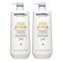 Goldwell Rich Repair 2 x 1000 ml Conditioner für strapaziertes Haar Set
