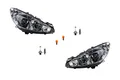 Johns, Scheinwerfer Halogen HSW passend für Peugeot 308 05/11- mit Leuchtmittel Satz LR