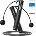 RENPHO Smart Springseil mit Kalorienzähler, schwarz, 300 cm, Modell R-Q008