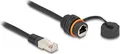 DELOCK Kabel RJ45 Stecker zu RJ45 Buchse Cat.6 Wasserdicht