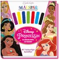 Disney Prinzessin: Zauberhafter Malspaß – Die schönsten Motive zum Ausmalen: Klappset mit Malblock und 7 Holzstiften