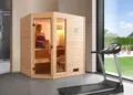 Weka Massivholzsauna Valida Eck 1 Sparset mit Saunaofen
