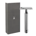 Muhle R89 Rasierhobel, Messing verchromt – traditionell