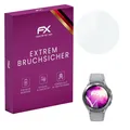 atFoliX Glasfolie kompatibel mit Samsung Galaxy Watch 4 Classic 46mm Panzerfolie, 9H Hybrid-Glass FX Schutzpanzer Folie