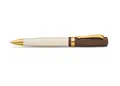 Kaweco STUDENT Kugelschreiber 20's Jazz I Business Kuli aus hochwertigem Acryl in Braun & Creme I Edler Kugelschreiber mit Geschenk-Box aus Metall I Nostalgischer Drehkugelschreiber 13 cm
