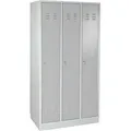 Adb - Umkleideschrank Kleiderspind Garderobenschrank Spind 3-türig 1775x890x500 Mm