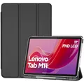 ProCase Hülle für 11" Lenovo Tab M11 2024 mit Stifhalter, Ultra-Dünn & Leicht Smart Case Cover- Schwarz