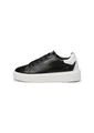 Marc OߴPolo Damen Sneaker flach aus Leder mit Logo, Schwarz (Black), 38