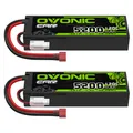 2X Ovonic 2S 5200mAh LiPo Akku 7.4V 120C T für 1/10 RC Auto LKW Crawler Boot