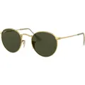 Ray-Ban 0RB3447 001 Round Metal gold / grey - Grün