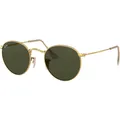 RAY-BAN Round Metal Brille in arista-green, Größe Einheitsgröße
