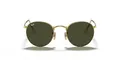 Ray-Ban Unisex Rb 3447 Sonnenbrille, Gold (Gestell: Gold Glas: Grün 001), Small (Herstellergröße: 50) EU