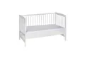 Schardt Beistellbett Beistellbett Micky weiß 60x120 cm, weiß, stufenlos höhenverstellbar, 3 Schlupfstäbe