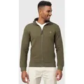 Indicode Sweatjacke Herren Bermie Herrenjacke Reißverschluss mit strukturierter Oberfläche grün S (48)