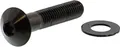 Linsenschraube JMP M8x1,25mm 40mm Edelstahl V4A schwarz