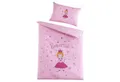 Holiday Heimtex Babybettwäsche PRINZESSIN, 100 x 135 cm, Pink, Baumwolle, 2 teilig, 2-teilig, mit Reißverschluss