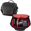 Hama Kameratasche Kamera-Tasche Sambia 100 Foto-Tasche Universal (Set), Case Schultergurt Tragegriff Zubehör-Fächer Systemkamera Digitalkamera