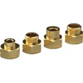 Drehmeister Gasflaschen-Adapter 106324, Euro - Befüllung, 4 Adapter für Europa, aus Messing, 4-teilig