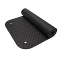 Yogabox Gymnastikmatte Komfort Made in Germany mit Ösen, schwarz