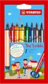 Stabilo Trio Scribbi Grob Filz Faser Spitze Stifte Etui Of 8 Verschiedene Farben