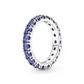 PANDORA Ring Timeless "funkelnde Reihe" silber, blaue Kristalle 190050C02 52