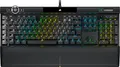 CORSAIR K100 RGB Optisch-Mechanische Kabelgebundene Gaming-Tastatur - OPX Linear-Schalter - PBT Double-Shot Tastenkappen - Elgato Stream Deck & iCUE Kompatibel - PC, Mac, Xbox - QWERTZ DE - Schwarz