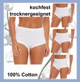 Cocain underwear Taillenslip 24x weisse Frauen Schlüpfer Slips Senior kochfest weiss Pflegeheim Bw. (24-St)
