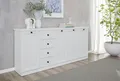 Sideboard "Örebro", Kommode, zeitloser Landhausstil, mit Vollauszug, weiß