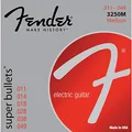 Fender Super Bullet® Strings for Electric Guitar, Nickel Plated Steel, Bullet End, 3250M Gauges .011-.049, (6)